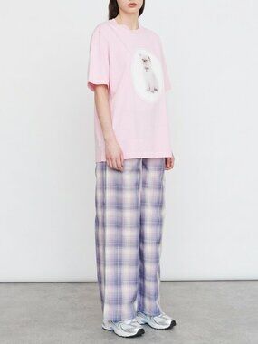 LAZY OAF Violet Dreams check trouser pants 24" waist